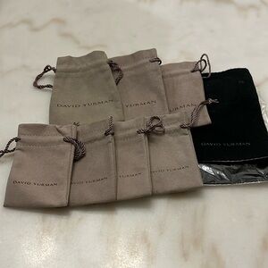 David Yurman jewelry bags and cleaning cloth